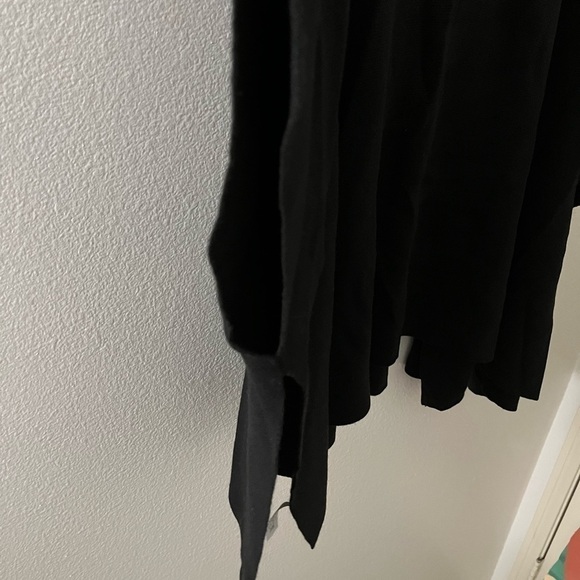 Ann Taylor Factory NWT One Size Black 3/4 Sleeve Boxy open front cardigan - Picture 7 of 8